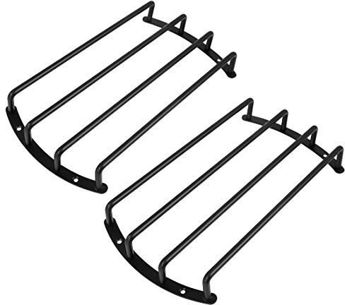 X AUTOHAUX 2 Stück 25,4 cm schwarz Metall Auto Bar Gitter Subwoofer Lautsprecher Grill Abdeckung Guard