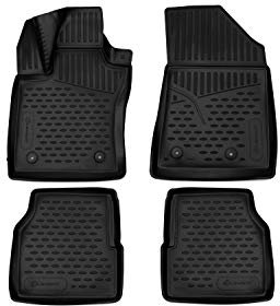 Element 3D Gummimatten Set für Jeep Compass II | 2017-2024 | 100% passgenaue Auto Fußmatten, robuste Universal Fußmatte Auto, Gummimatten Auto, Auto Fussmatten Gummi, Auto Gummimatten