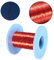 100M 0.2mm Red Magnet Wire Enameled Copper Wire Round Magnetic Coil Roll