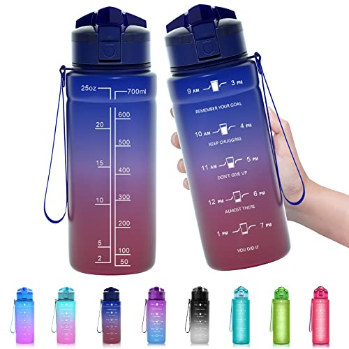 Zounich Trinkflasche Kinder Auslaufsichere 1L/700ml/500ml-BPA frei trinkflaschen Sport tritan Kunststoff Wasserflasche für Fahrrad, Schule, kohlensäure geeignet, spülmaschinenfest Sportflasche