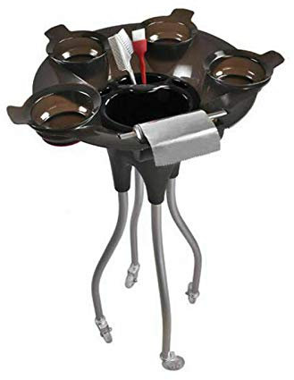 5 Kg Friseurwagen Friseur Arbeitswagen Wagen Beweglich Bedienungswagen Von 4 Färbeschalen