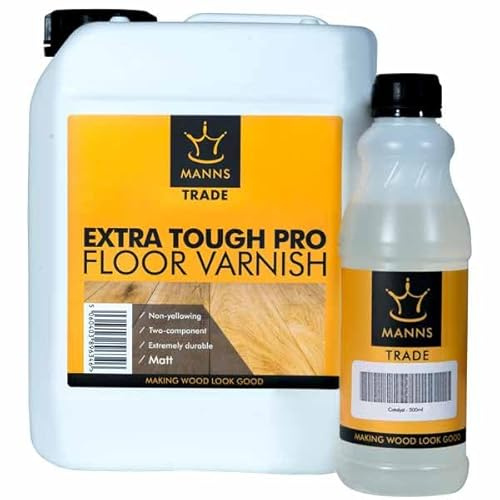 Manns Trade Extra Tough Pro Floor Varnish - Satin - 5L