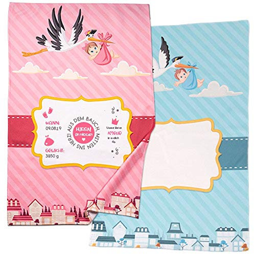 Babydecke mit Foto, Namen und Text selbst gestalten und personalisieren, Kinderdecke, Babykuscheldecke, Kinderkuscheldecke, Tagesdecke Microfaser Fleece Decke konfigurieren Mädchen, Junge