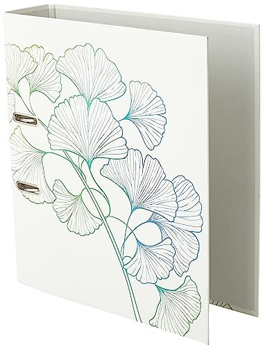 herlitz Ordner maX.file, A4, 8cm Rückenbreite, Motiv: GREENline Gingko