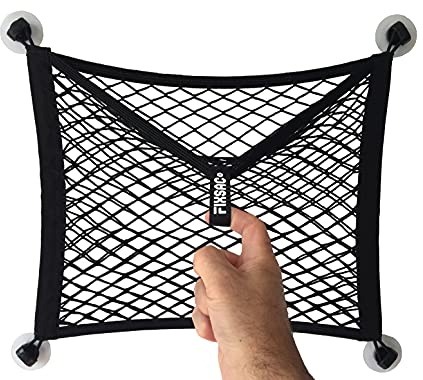 FixSac 2 – Red de Almacenamiento para Fijar sin perforar, para vehículos utilitarios, autocaravanas, Casas móviles, caravanas, Barcos … (45 x 40 cm)