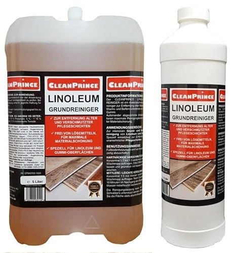 Linoleum Grundreiniger 5+1 Liter PU-Reiniger Vinylböden Designböden Klick-Vinylboden Gummi Vinylreiniger