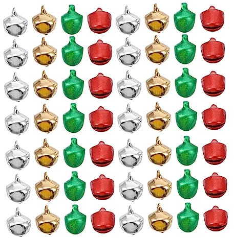 NUOBESTY 400stücke Metallglöckchen Bastelglocke Bunte Glocken Hause Dekorative Charms Bulk