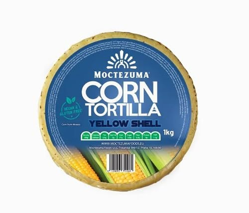 Tortilla Jaune-coquille pour Tostadas avec Nixtamal 1000 g végétalien, sans OGM, sans gluten