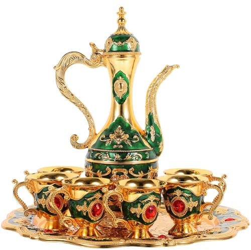 TOVINANNA Vintage-Stil Weinkrug-Set mit Weingläsern Geeignet zum Servieren von Wein und Spirituosen für Freunde und Familie bei Besonderen Anlässen Geschenk für Hochzeiten und Feiertage