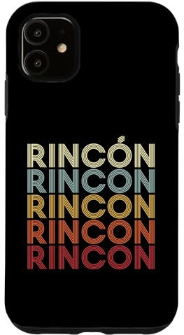 Hülle für iPhone 11 Rincon Puerto Rico Rincon PR Vintage Text