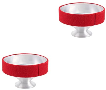 ifundom 2stücke Alto Saxophon Mute Aus Aluminium Leicht Und Langlebig Für Altsaxophon Geräusche Rot-silberne Farbe Zubehör Für Musiker