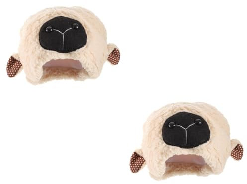VICASKY 2stücke Plüsch Schaf Ohr Hut Lustige Kopfbedeckung Für Cosplay Halloween Weihnachten Weicher Warmer Für Partys Karneval Bühnenauftritte Für Erwachsene