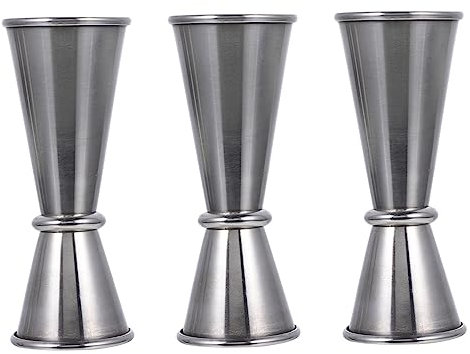 OKUMEYR 3pezzi Misurino per Bar Doppio in Acciaio Resistente Utensile da Bar per Cocktail Pratico