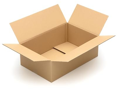 15 Faltkartons 590 x 390 x 200mm Stabile 2-Wellig Karton für Warensendung und Verpackung