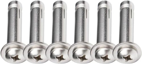 Expansionsbolzen Expansionsbolzen, Ankerbolzen, 6 Stück Expansionsschraubenbolzen M6-304 Edelstahl-Flachkopf-Kreuzexpansionsschraubenhülse Hor Bolt Heavy Duty Fixing Hors, M6*70/6 Stück