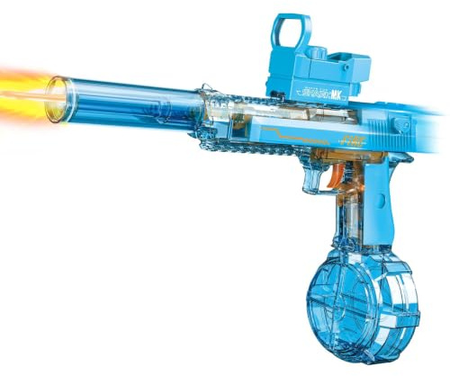 StimuVariety Wasserpistole Elektrische, Automatische Wasserspritzpistole | Automatische Sprühwasserpistole mit LED-Lichtern, Spielzeug für Sommer-Außen-Pool-Strand-Partys