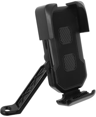 QUARKZMAN cykel mobiltelefonhållare anti-skakning mobiltelefonhållare för motorcykel spegel scooter 360° vridbar smartphone-hållare för 4 5 7 tums smartphone svart