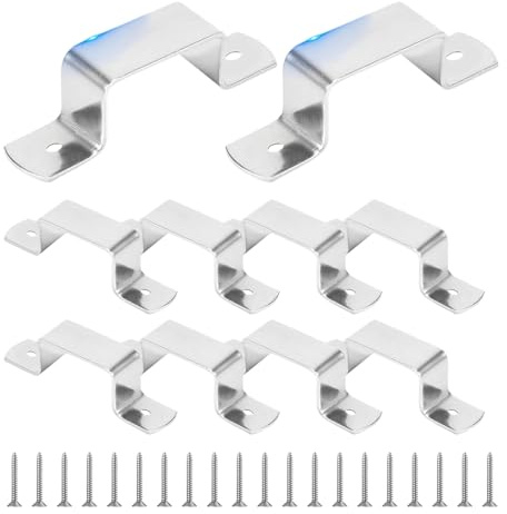 Fence Post Brackets,10 Concrete Post Beam Mounting Brackets - Secure Fastening and Repair Tool for Pickets Concrete Stakes Farmers Builders