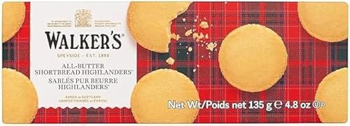 Walkers Highlanders Shortbread - 135 gr - Biscuits au beurre et Sucre Demerara