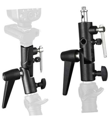 LRXIYODE Soporte De Flash Tipo h Soporte Giratorio para Paraguas Base Metálica para Sesiones De Fotografía Estudio