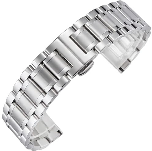 hengfento2 Ersatz-Uhrenarmband für Omega Speedmaster Edelstahl (22 mm)
