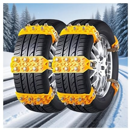 Cadenas Nieve para op𝘦l Cascada Convertible,Juego 10 Cadenas Antideslizantes - Para Hielo y Nieve, Fácil Colocación, Material Duradero, Todo Clima
