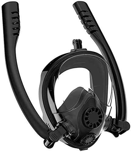 KFGISD, Dykmask Helmask for snorkel Undervattensmask med imskydd Snorkel Dykmask for simning Spjutfiske Dykning for vuxna och barn ，Dykmask(Black 2,S)