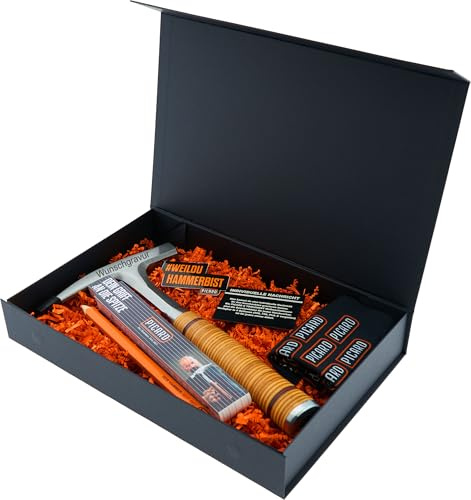 PICARD Geschenkbox Ganzstahlhammer 790 mit Gravur | Exklusives Handwerker Geschenk zu Weihnachten, Geburtstag & Jubiläum