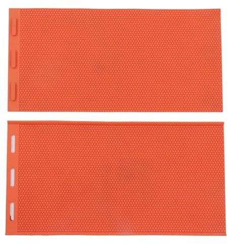Stampo in silicone per cera d'api 5,4 mm, 2 pezzi, pieghevole, cera d'api arancione - stampo per pressa, apicoltura - fondotinta - riutilizzabile, leggero e pratico, per