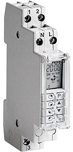 Perry 1IO1070 Interruttore Orario Giornaliero Digitale, Bianco