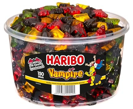 Haribo Vampire Lakritz Fruchtgummi 1200 g, 150 Stück