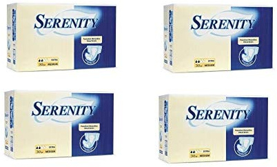 Serenity pannoloni mutandina Classic Extra taglia media 4 confezioni da 30 pezzi