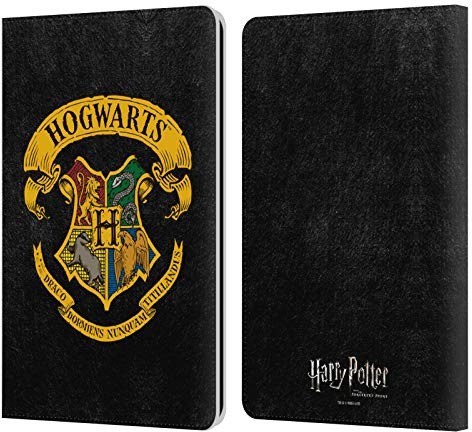 Head Case Designs Offizielle Harry Potter Hogwarts Kamm Sorcerer's Stone I Leder-Wallet-Hülle Kompatibel mit Kindle Paperwhite 1/2 / 3