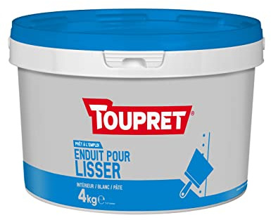 Toupret BCELIP04 Utjämningsgips 4 kg färdig att använda, vit