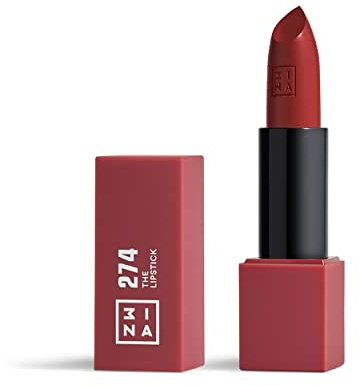 3INA MAKEUP - The Lipstick 274 - Rosa Vecchio Scuro - Rossetto Matte - Alta Pigmentazione - Rossetti Cremosi - Profumo di vaniglia e custodia magnetica - Lucido e Mat - Vegan - Cruelty Free | Burroacaco di Karite per Nutrire le Labbra - Rosetti Luminoso Lucido - Vegan-Cruelty Free