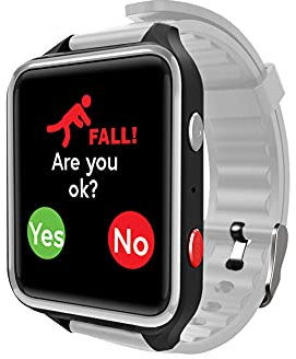 CPR Guardian III - Reloj de Alarma Personal SOS con detección de Alerta de caída y Seguimiento de ubicación por GPS