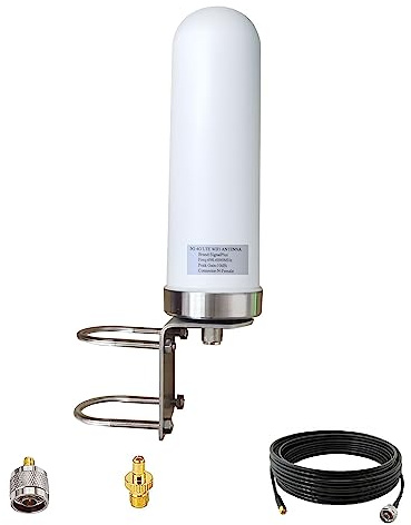 Omni Directional Outdoor 4G 5G LTE GSM Cellular Antenna for Routers and Cell Phone Signal Booster/Wide Band 698-6000mhz 10dBi Higher Gain Longer Range External 4G LTE Antenna