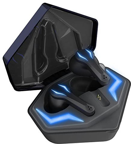 Speedlink VIVAS LED True Wireless In-Ear Headphones: Auriculares inalámbricos con Bluetooth y Estuche de Carga, con iluminación LED, Negros