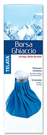 Bolsa de hielo azul con cierre hermético, bolsa de hielo para compresas, kit de primeros auxilios, bolsa de hielo y agua caliente diseñada por médicos para compresas frías y calientes