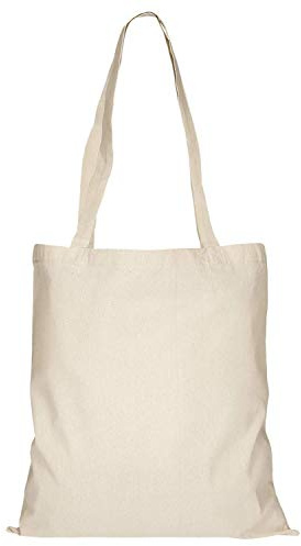 TEXXILLA 10er | 25er | 100er Pack Baumwolltasche - 28 Farben | mit Zwei Langen Henkeln | 38x42cm | Jutebeutel | Einkaufstasche | unbedruckt