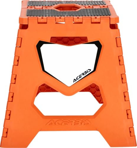 Motorradständer, zusammenklappbar, aus Polypropylen und Gummi, leicht und einfach zu transportieren, für Motocross, Offroad, Orange