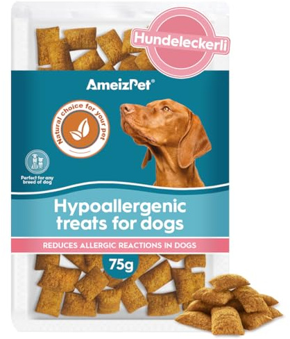 AmeizPet Croquettes Hypoallergéniques pour Chiens - Friandises à Mâcher pour Chiots Et Chiens Agés avec Estomac Sensible, 75 g (2.6 oz)