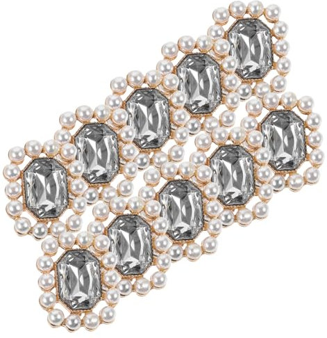 TOPPERFUN 10St Strassknöpfe Kleiderknopf Knöpfe zum Nähen Hemdknopf Golddekor DIY-Taste Mantelknopf Mehrzweck Schmuckschnalle Kunsthandwerk Diamantschnalle schmücken Legierung