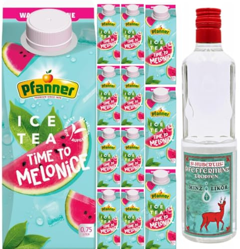 Mit St. Hubertus Likör Geschenk (500 ml), Pfanner Ice Tea Wassermelone Eistee & Teemischgetränke 750 Mililiter x 12 STÜCK