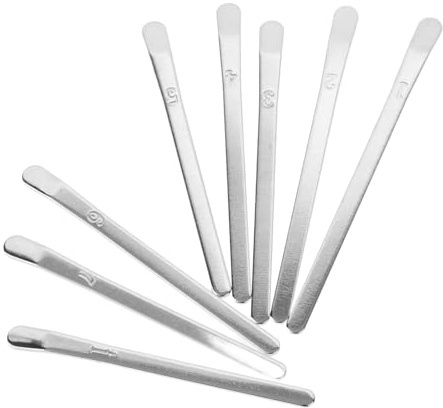 8-tasten Kalimba Ersatzset aus Metall, Silber, 1 Satz | Selbstgemacht Zubehörset mit Tasten und Bridge, für Selbstmontage und Reparatur, Passendes Teilepaket