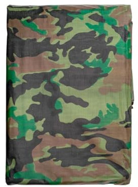 5x8m Camouflage Tarpaulin - 90gsm Heavy Duty Tarp Sheet Cover - 16.40ft x 26.25ft Waterproof Multi-Use Sheet with Eyelets for Garden, Caravan, Camping, Ground Cover……