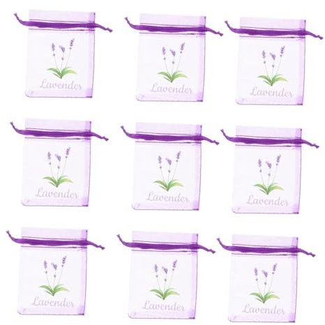 Cabilock 50stücke Lavendelsäckchen Leer Mit Kordelzug Organza-Beutel Für Getrocknete Blumen Gewürze Kleine Netzbeutel Zur Erfrischung Von Schränken