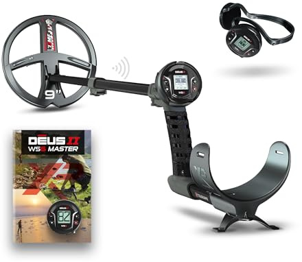 XP Metal Detectors Deus II WS6 Master - Wetterfest und mehrfrequenzfähig, ideal für die Schatz- und Reliquiensuche - mit 22-cm-FMF-Spule, WS6-Funkkopfhörern und S-Teleskop-Stab (DEUS2-22FMFWS6)