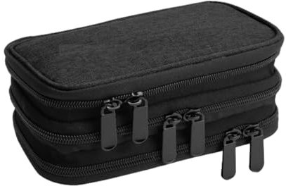 Estuche portátil para disco duro a prueba de golpes - Estuche de almacenamiento USB liviano para unidades externas | Organizador compacto de memoria USB con 30 ranuras, caja impermeable de memoria USB