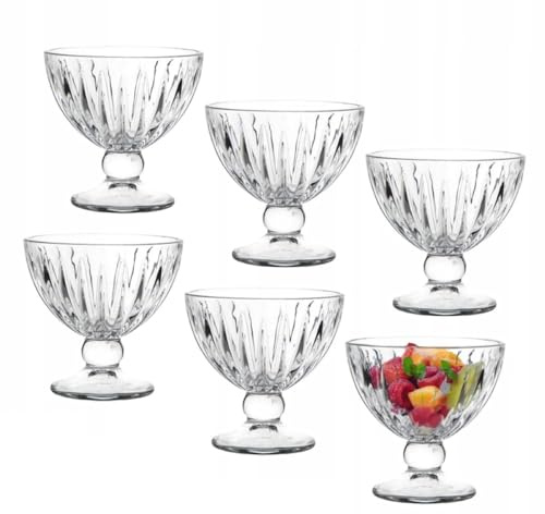 Altom Design Eisbecher Set 6pcs Eisschale Süsigkeitenbecher Eisglas Dessertschale 280 ml Venus
